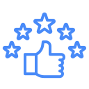 More 5 star reviews icon