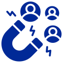 Lead quality data analysis icon